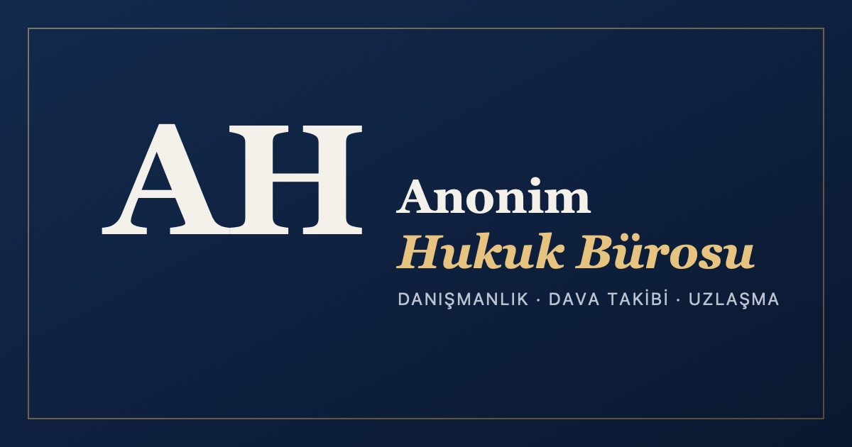 Anonim Hukuk Bürosu anasayfa görseli